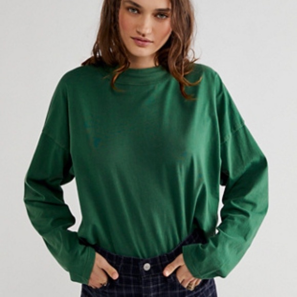 We The Free, Free People, Be Free Tunic, Color Green Eden, Size Small - Picture 2 of 8